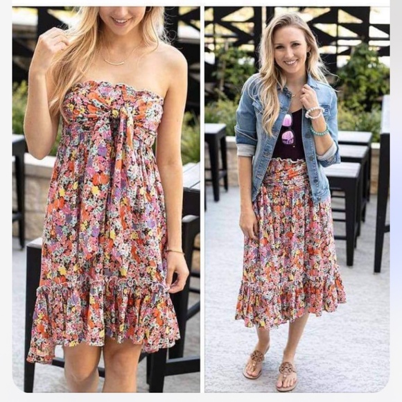 Grace & Lace Smocked dress/skirt Size XL - Picture 4 of 4